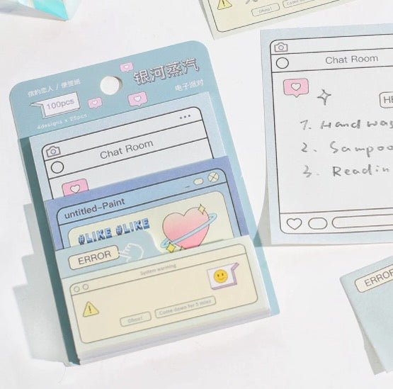 4 in 1 Kawaii Pastel Memo Note Pad - Obsession Designs Co.