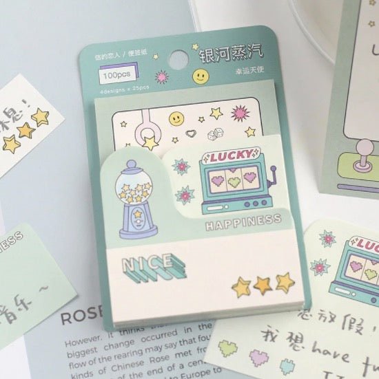 4 in 1 Kawaii Pastel Memo Note Pad - Obsession Designs Co.