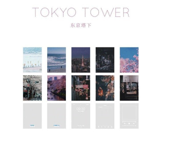 Aesthetic City Themed Photo with Filter Card for Scrapbooking - Obsession Designs Co.