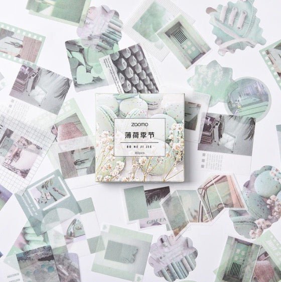 Aesthetic Color Themed Washi Deco Sticker Box Set - Obsession Designs Co.