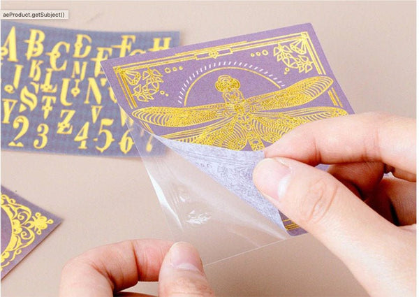 Aesthetic Gold Foil Washi Sticker - Obsession Designs Co.