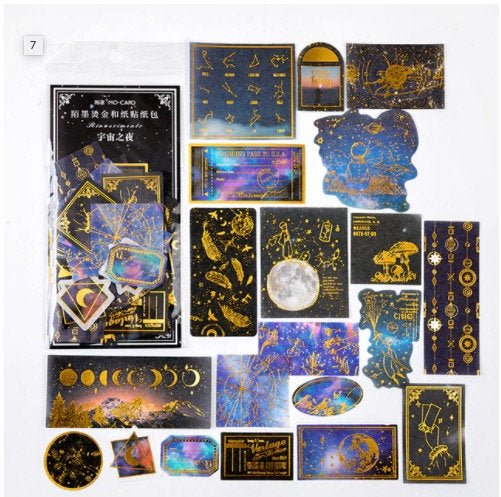 Aesthetic Gold Foil Washi Sticker - Obsession Designs Co.