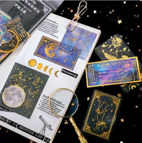 Aesthetic Gold Foil Washi Sticker - Obsession Designs Co.