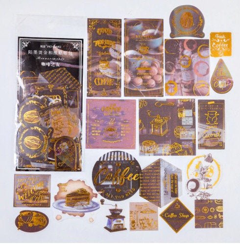 Aesthetic Gold Foil Washi Sticker - Obsession Designs Co.