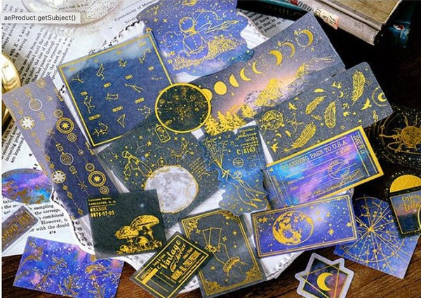 Aesthetic Gold Foil Washi Sticker - Obsession Designs Co.