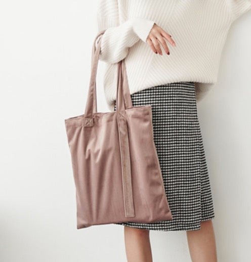 Aesthetic Soft Velvet Tote Bag - Obsession Designs Co.