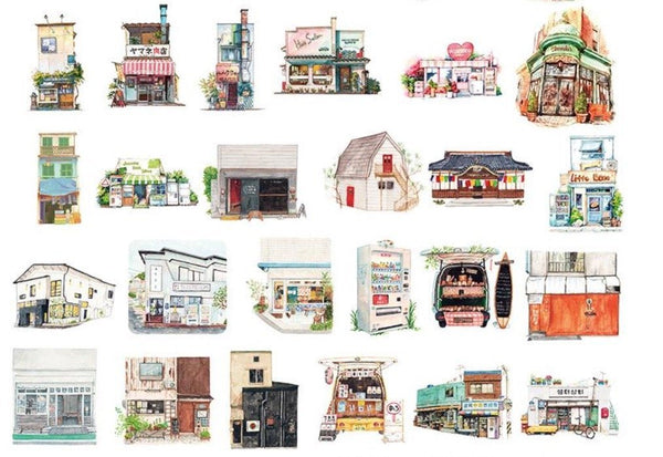 Aesthetic Storefronts/ Coffeeshop Sticker Box - Obsession Designs Co.