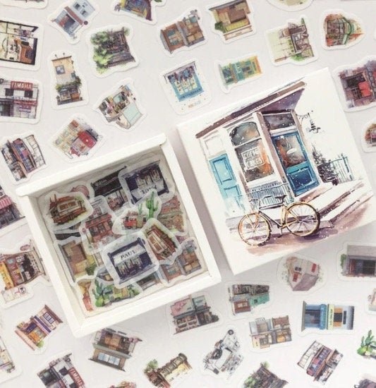 Aesthetic Storefronts/ Coffeeshop Sticker Box - Obsession Designs Co.