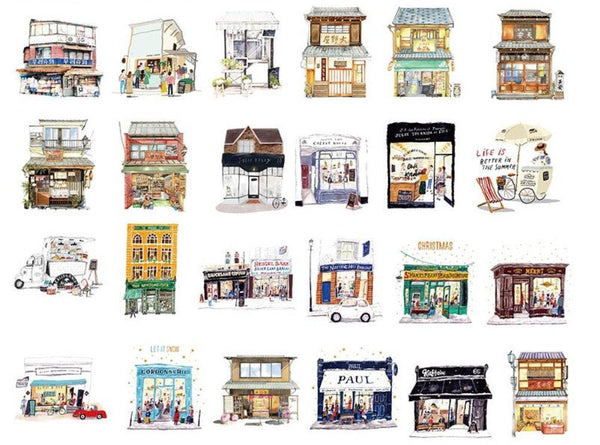 Aesthetic Storefronts/ Coffeeshop Sticker Box - Obsession Designs Co.