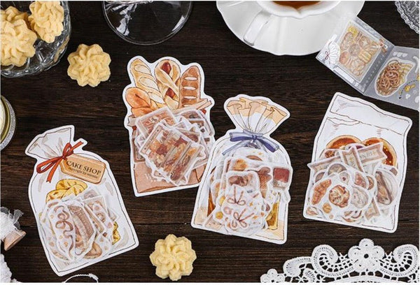 Bakery Bread Themed Aesthetic Washi Deco Stickers - Obsession Designs Co.