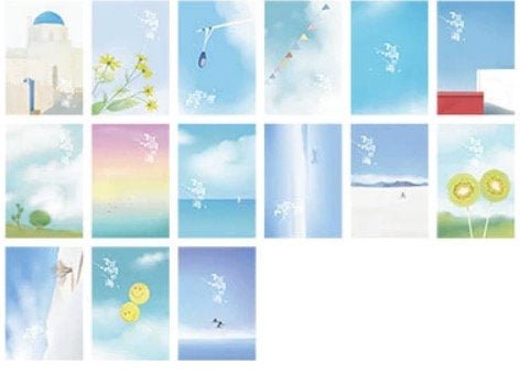 Clear Blue Sky Aesthetic - Medium LOMO Card For Scrapbooking - Obsession Designs Co.
