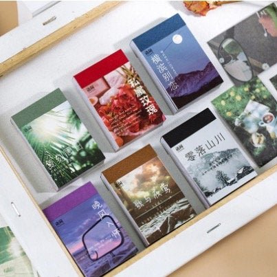 Color Themed Aesthetic Small Sticker Booklet For Scrapbooking - Obsession Designs Co.