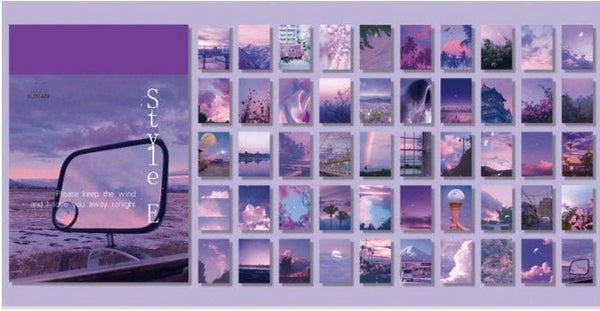 Color Themed Aesthetic Small Sticker Booklet For Scrapbooking - Obsession Designs Co.