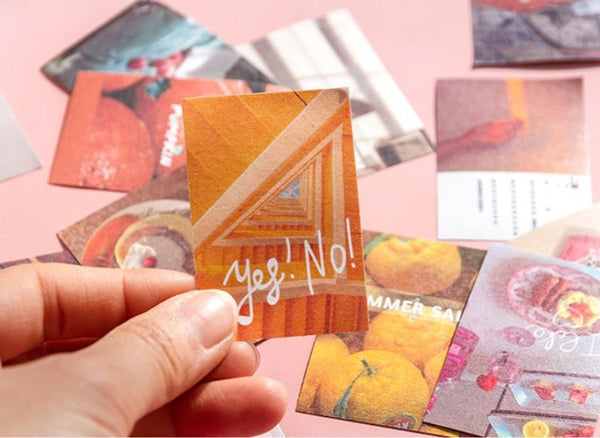 Color Themed Aesthetic Small Sticker Booklet For Scrapbooking V3 - Obsession Designs Co.