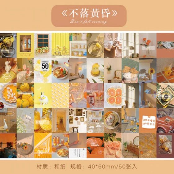 Color Themed Aesthetic Small Sticker Booklet For Scrapbooking V3 - Obsession Designs Co.