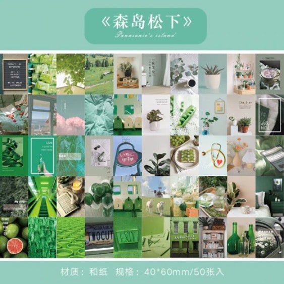 Color Themed Aesthetic Small Sticker Booklet For Scrapbooking V3 - Obsession Designs Co.