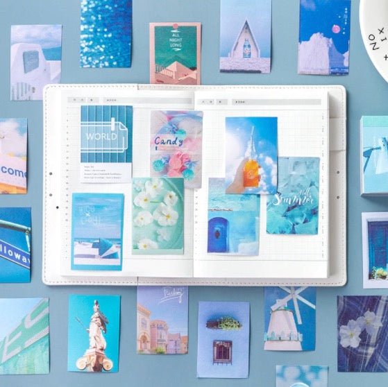 Color Themed Aesthetic Small Sticker Booklet For Scrapbooking V3 - Obsession Designs Co.