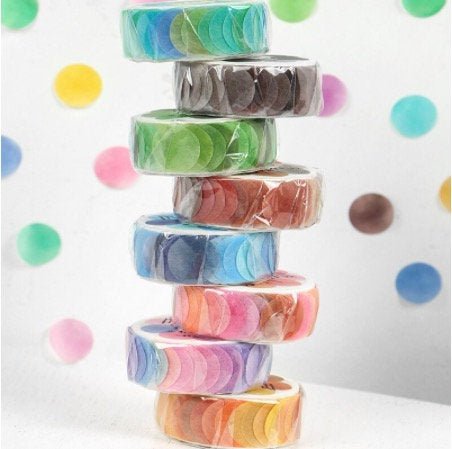 Colorful Dot Washi Tape for Scrapbooking - Obsession Designs Co.