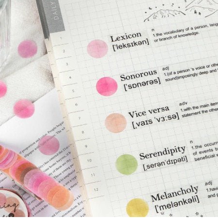 Colorful Dot Washi Tape for Scrapbooking - Obsession Designs Co.