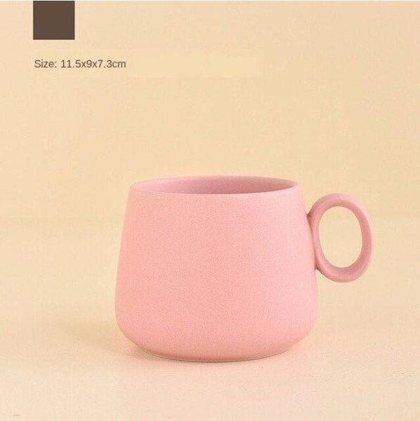 Cute Aesthetic Solid Color Ceramic Teacup/ Coffee Cup/ Mug - Obsession Designs Co.