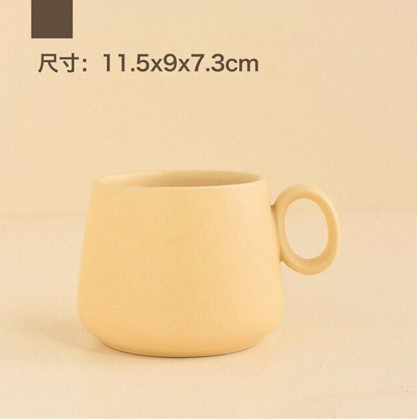 Cute Aesthetic Solid Color Ceramic Teacup/ Coffee Cup/ Mug - Obsession Designs Co.