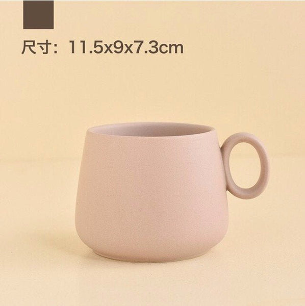Cute Aesthetic Solid Color Ceramic Teacup/ Coffee Cup/ Mug - Obsession Designs Co.