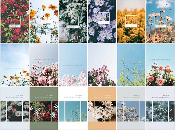 Flower Heaven Aesthetic - Large LOMO Card / Post Card for Scrapbooking or Collage - Obsession Designs Co.