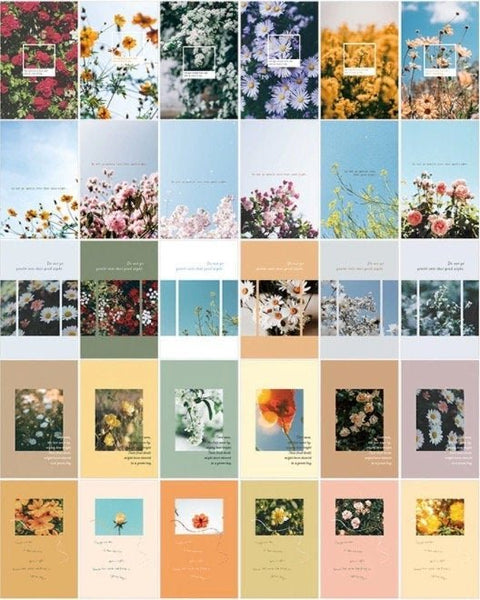 Flower Heaven Aesthetic - Large LOMO Card / Post Card for Scrapbooking or Collage - Obsession Designs Co.