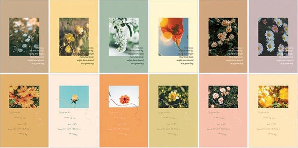 Flower Heaven Aesthetic - Large LOMO Card / Post Card for Scrapbooking or Collage - Obsession Designs Co.
