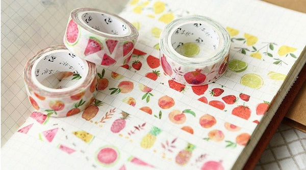Fruit Washi Tape for Scrapbooking - Obsession Designs Co.