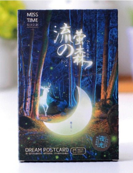 Glow In The Dark Forest Aesthetic - Large LOMO Card for Scrapbooking - Obsession Designs Co.
