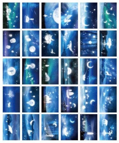 Glowing Dreams Aesthetic - Large LOMO Card for Scrapbooking, Collage, and Mood Board - Obsession Designs Co.