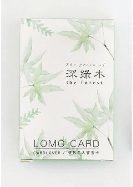 Leafy Green Aesthetic - Small LOMO Card for Scrapbooking - Obsession Designs Co.