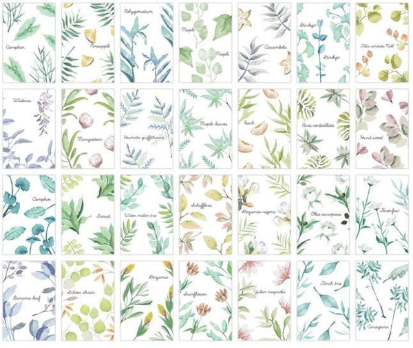 Leafy Green Aesthetic - Small LOMO Card for Scrapbooking - Obsession Designs Co.