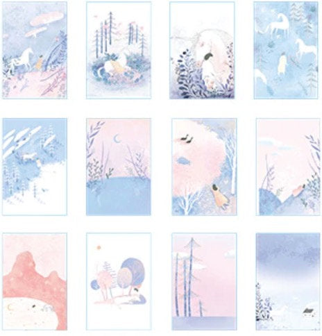 Pastel Forest Aesthetic - Small LOMO Card for Scrapbooking - Obsession Designs Co.