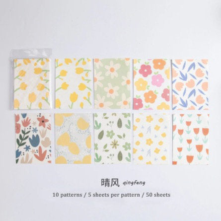 Aesthetic Fancy Paper/ Memo Paper/ Scrapbooking Paper - Obsession Designs Co.