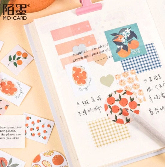 Orange Themed Sticker box - Obsession Designs Co.