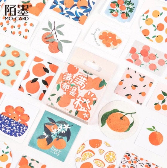 Orange Themed Sticker box - Obsession Designs Co.