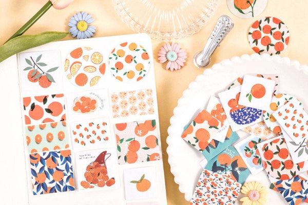 Orange Themed Sticker box - Obsession Designs Co.