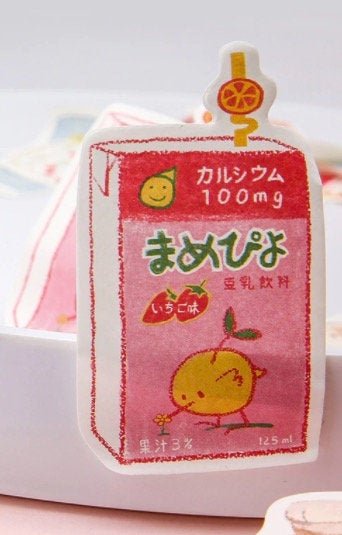 Japanese Drink Aesthetic Memo Pad / Sticky Note - Obsession Designs Co.