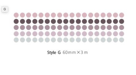 Japanese Washi Tape Dots For Scrapbooking, Collage, Mood Board - Obsession Designs Co.