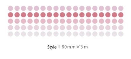 Japanese Washi Tape Dots For Scrapbooking, Collage, Mood Board - Obsession Designs Co.