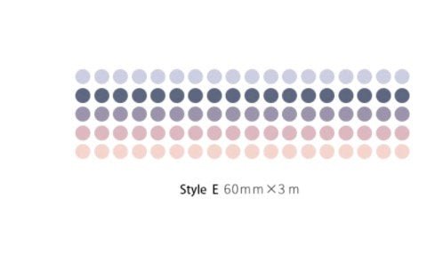 Japanese Washi Tape Dots For Scrapbooking, Collage, Mood Board - Obsession Designs Co.