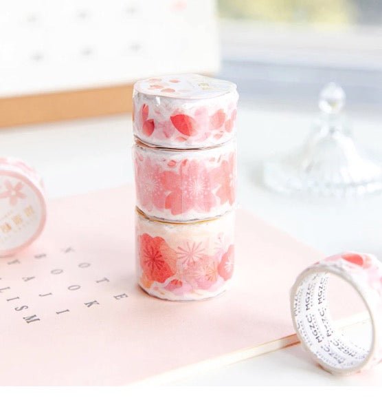 Kawaii Cherry Blossom Sakura Patterned Washi Tape - Obsession Designs Co.