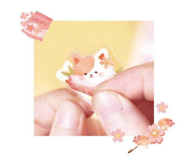 Kawaii Sakura PET/ PVC Deco Sticker - Obsession Designs Co.