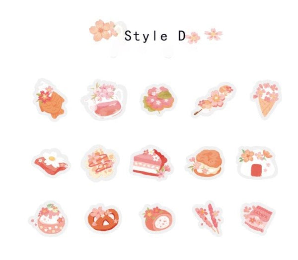 Kawaii Sakura PET/ PVC Deco Sticker - Obsession Designs Co.