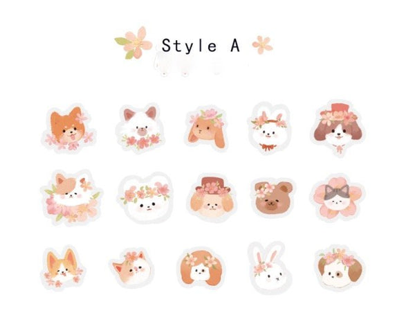 Kawaii Sakura PET/ PVC Deco Sticker - Obsession Designs Co.