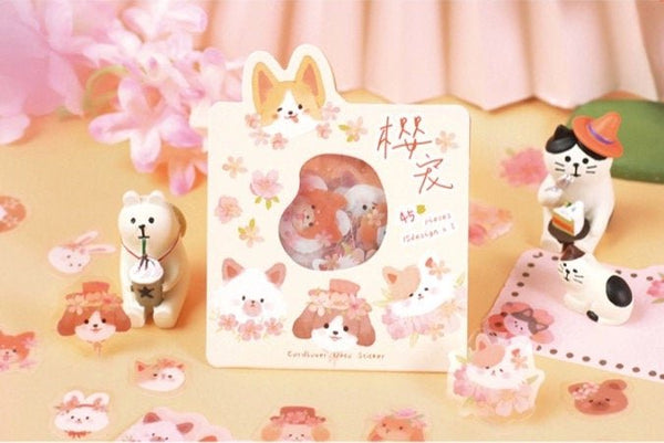 Kawaii Sakura PET/ PVC Deco Sticker - Obsession Designs Co.