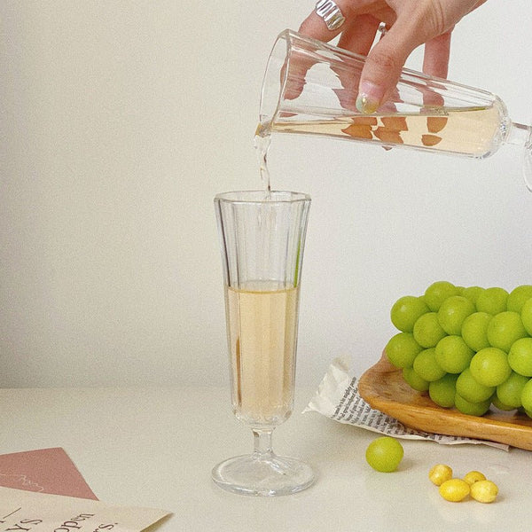 Korean Style Heavy Champagne Glass - Obsession Designs Co.