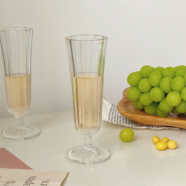 Korean Style Heavy Champagne Glass - Obsession Designs Co.